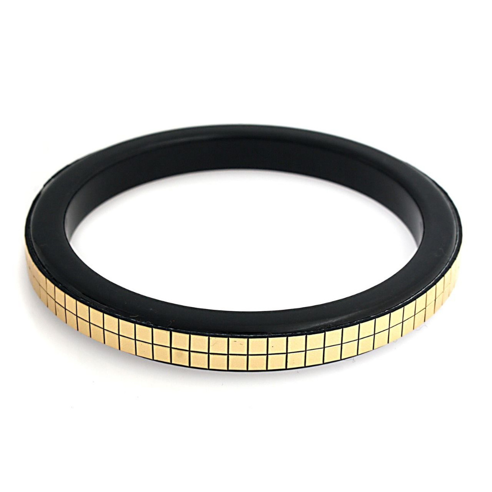 Bijou Drive Silvertone Double Row 6.5 inch Bangle